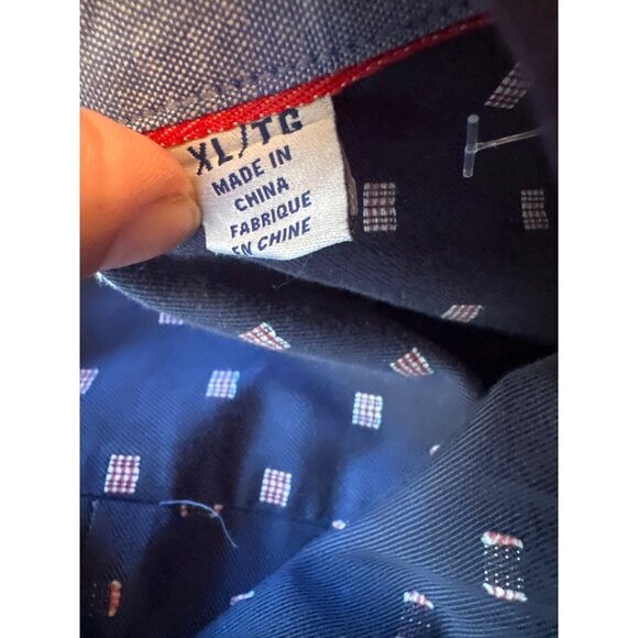 Tommy Bahama Mens Short Sleeve Dotted Blue Butto Up Casual Shirt Xl - Picture 3 of 6